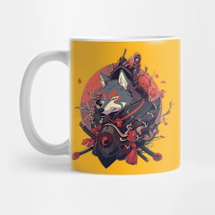 samurai dog Mug